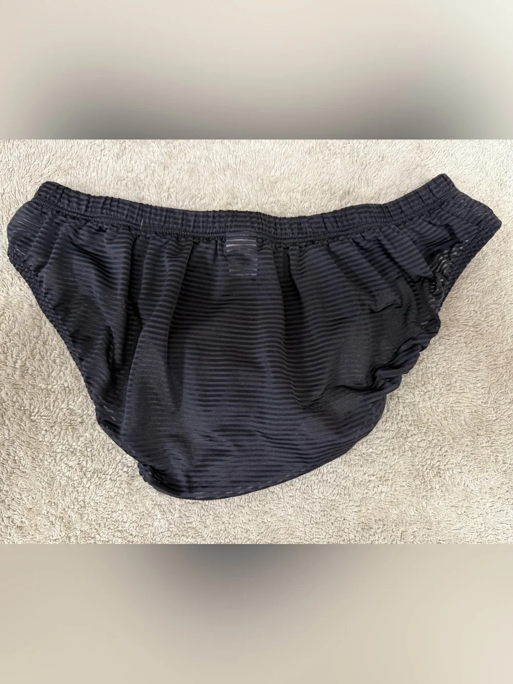 N2N Bodywear LX4 Noir Men's Black Brief Medium